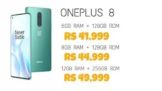 OnePlus 8 , OnePlus 8 Pro offical india price