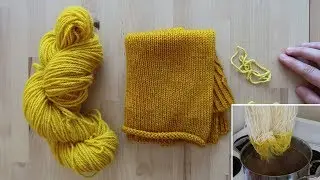 تجربة صباغة خيطان الحياكة بالكركم