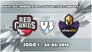CBLOL 2018 - Red Canids Corinthians vs Vivo Keyd (Highlights) | JOGO 1