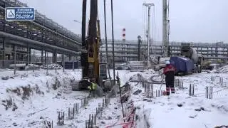 Augercast piles with lost  pile shoe
