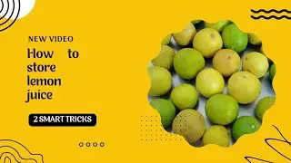 How to store lemon juice | lambe samay tak nimbu ka juice store kaise kare | 2 smart tricks |
