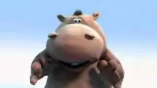 happy hippo