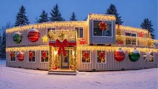 Holiday Container Home Makeover 🎅 Small Space, Huge Christmas Vibes