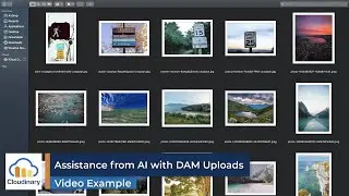 Cloudinary Digital Asset Management Scenario - Assistance from AI with DAM Uploads