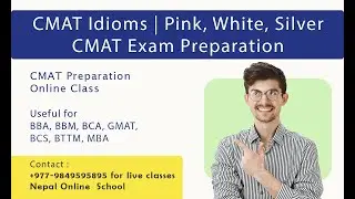 CMAT | Idioms | Pink, White, Silver | CMAT Exam Preparation | Nepal Online School
