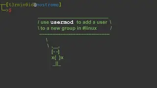 use usermod to add a user to a new group in #linux.