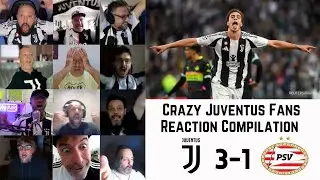 Crazy JUVE Fans Reactions to JUVENTUS 3-1 PSV EINDHOVEN | UEFA Champions League Round 1 | 17-09-2024