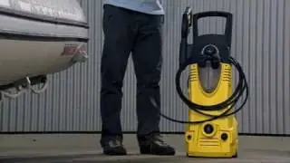 Минимойка Karcher - очистка лодки