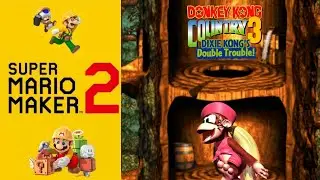Super Mario Maker 2 × DKC3: Barrel Shield Bust-Up REMADE