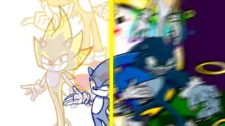 How I Draw ALL of Sonic's Transformations