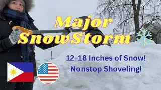 Major Snowstorm Weekend Vlog ❄️ Cooking at Home + Staying Safe + Shoveling Snow