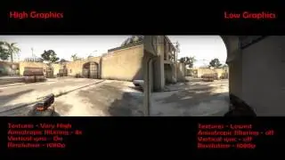 Counter-strike Global Offensive Graphics Comparison [60fps]