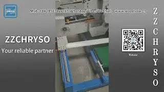 Heavy Duty Double End Trim Saw Machine Display With Schematic Drawing