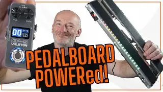 Valeton GP-5 Mini Pedalboard with Vangoa Pro Powered Isolated Guitar Pedal Board & M-Vave Chocolate