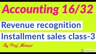 Revenue recognition class 3 repossessed Merchandise