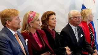 The Dutch royals meet business companies,Queen Maxima on excavator #DUTCHROYALS#ROYALMONARCHIES