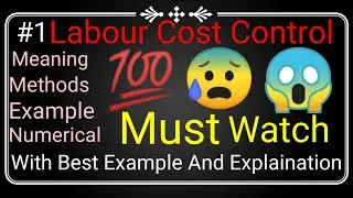 #2 Method Of  labour cost control|Separation Method||Flux Rate Method ||#costaccounting||bcom