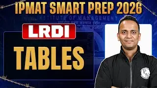 IPMAT LRDI 2026 | Data Interpretation 01 : Tables | IPMAT Smart Prep