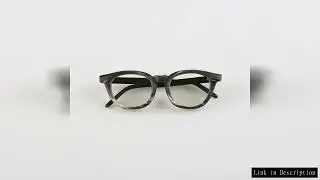 Men's Glasses Frames Unique Vintage Optical Lenses Eyewear Retro Cat Eye Handmade Black White Horn P