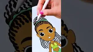 Digital Art Magic! ✨ Creating a Super Colorful Mermaid! 🌈 #shorts | Mermaid Magic DIY