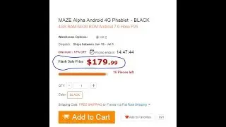 Maze Alpha 159 99$ super promotion in Gearbest limited pcs daily