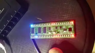 Short Preview: MCU controlled 2-Channel 24 RGB-LED VU-Meter with different pattern (details inside)