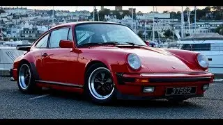 Classic 80's Air-cooled Porsche 911 3.2 Carrera in Guards Red