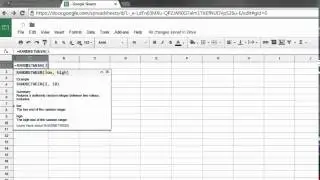 How to use the RAND function in Google Sheets