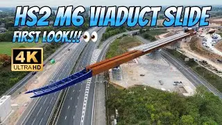 HS2 M6 Motorway Huge Viaduct Slide First Look! 👀 Epic 4K Drone Flight - JMPSMEDIA Exclusive 