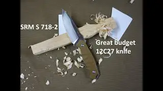 Pefect budget bushcraft knife SRM S718-2, sandvik 12C27 steel
