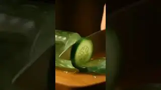 transparent  cucumber 🥒 glass cutting satisfying #youtubeshorts #shorts