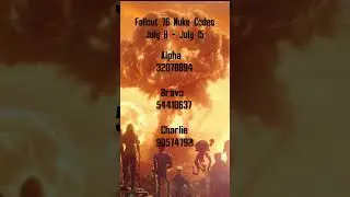 Fallout 76 Nuke Codes July 8-15 #shorts #fallout #fallout76 #fo76 #gaming #games