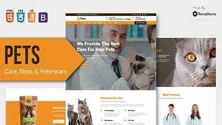 PETS - Pet Care, Shop, and Veterinary HTML Template | Themeforest Website Templates and Themes