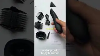 waterproof body hair trimmer with charging stand USB charging cable