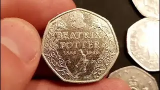 UK &pound;50 50p COIN HUNT BOOK 1 #49 - BEATRIX POTTER 50P!!!