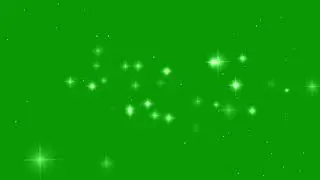 Stars blinking Particle effect green screen