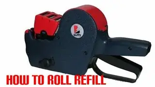 How to refill paper roll price tag machine || price tag machine me roll kaise lagaye