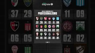 Campeones de la primera divisi&oacute;n de Argentina en el PROFESIONALISMO