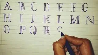 Abcd Capital Letter | alphabet stylish words | #education #viral 
