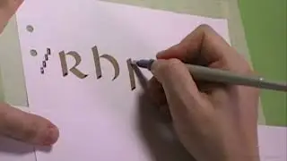 Calligraphy demo: Uncials