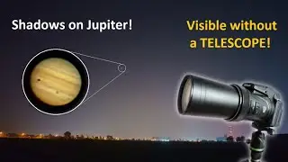 Nikon P1000 - Zooming in on Jupiter with two shadows!  Callisto's and Ganymede's shadows on Jupiter!
