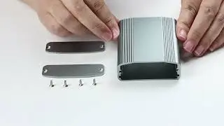 61&times;22.4 mm Iron-Gray Aluminum Enclosure | One-Piece Extrusion for Industrial & Medical Devices