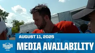 Detroit Lions players meet with the media on August 11 | 2025 Training Camp Day 12