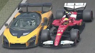Lewis Hamilton Ferrari F1 2025 vs Supercars at Interlagos
