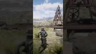 The Oil Derrick Dinosaur Bone in the Heartlands #gaming #shorts #rdr2 #rockstargames