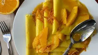 Sweet Orange Crepes Suzette #Shorts | Chef Matthew Francis