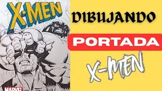 DIBUJANDO!!! Portada X-MEN 💥 Wolverine vs juggernaut 🖍️🖌️ #drawing #wolverine #marvel #dibujo 