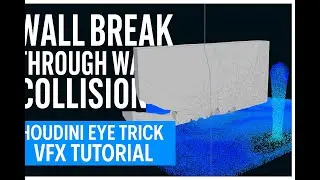 Insane Water Collision Illusion in Houdini | Wall Breakthrough Effect