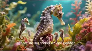Fish are aquatic vertebrates that breathe through gills and live in oceans.