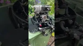 Mariner 30 2 Stroke Idle After Service #outboard #mercury #mariner #tohatsu #testrun #2stroke